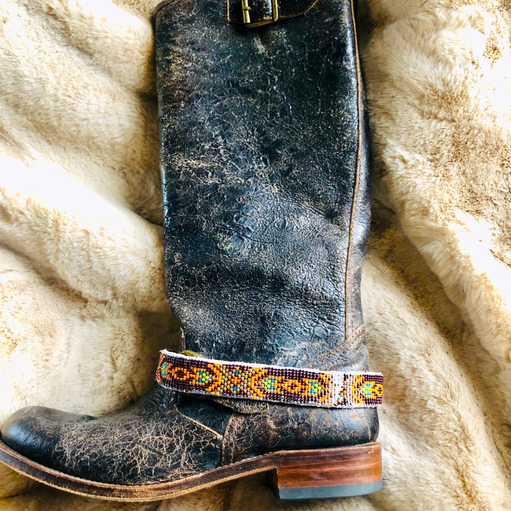 Handmade Beaded Boot Belt